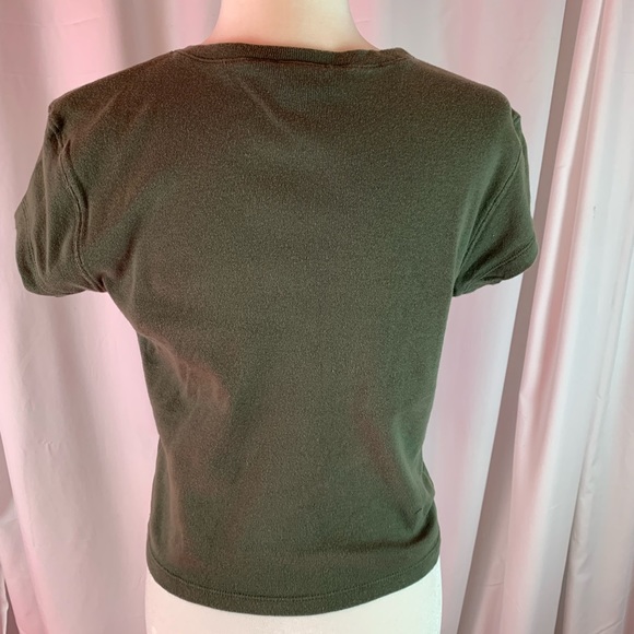 Tommy Hilfiger military green dog tag tee size L - Picture 3 of 6